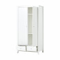 Armoire avec 2 portes et 2 tiroirs, blanc