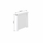 MAJA Deluxe Lit fin, moyen, blanc