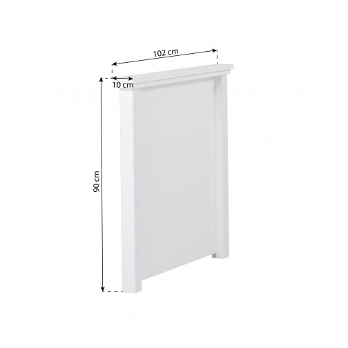 MAJA Deluxe Lit fin, haut, blanc