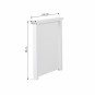 MAJA Deluxe Lit fin, haut, blanc