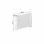 NOAH Deluxe Lit fin, moyen, blanc