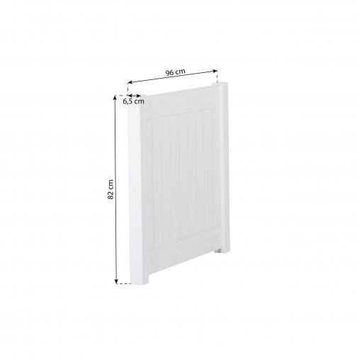 NOAH Deluxe Lit fin, haut, blanc