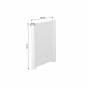 NOAH Deluxe Lit fin, haut, blanc