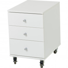 Tiroir Jonas serti de 3 tiroirs, blanc