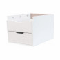 Tiroir Maja avec 2 tiroirs pour Maja Bureau, Blanc