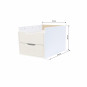 Tiroir Maja avec 2 tiroirs pour Maja Bureau, Blanc