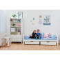 Lit Junior Premium avec dossier 90x200cm, blanc