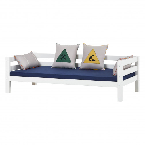 Lit Junior Premium avec dossier 90x200cm, blanc
