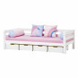 Lit Junior Premium avec dossier 90x200cm, blanc