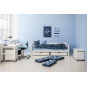 Lit Junior Premium avec dossier 90x200cm, blanc