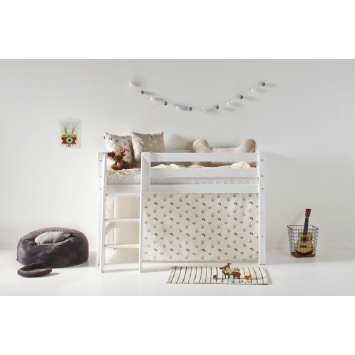 MODULEE POUR PRIMIUM Lit mezzanine  70x160cm, blanc
