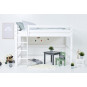 Module de lit haut de gamme de haut niveau 120 x 200 - Blanc