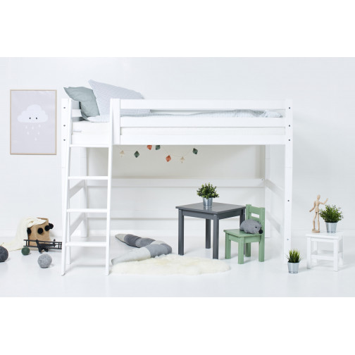 Module de lit haut de gamme de haut niveau 120 x 200 - Blanc