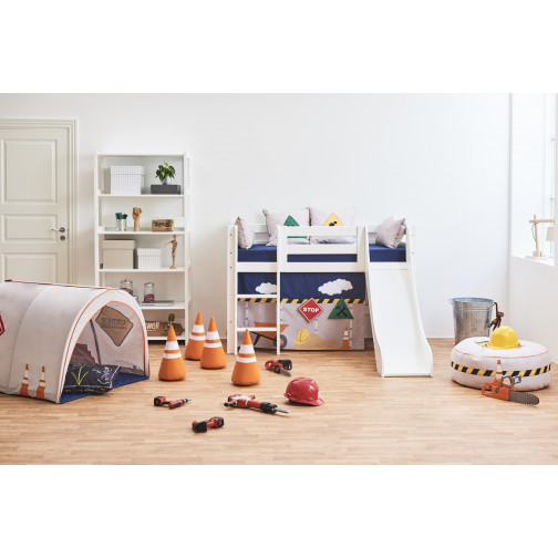 Échelle pour une lit mezzanine haut de gamme, droite, blanc