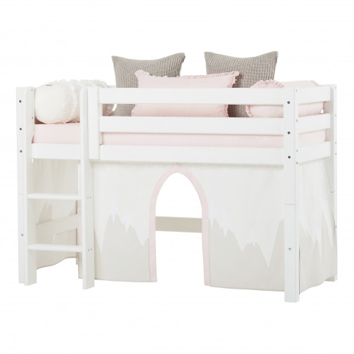 Échelle pour une lit mezzanine haut de gamme, droite, blanc