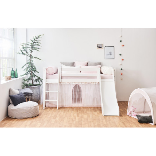 Échelle pour une lit mezzanine haut de gamme, inclinable, blanc