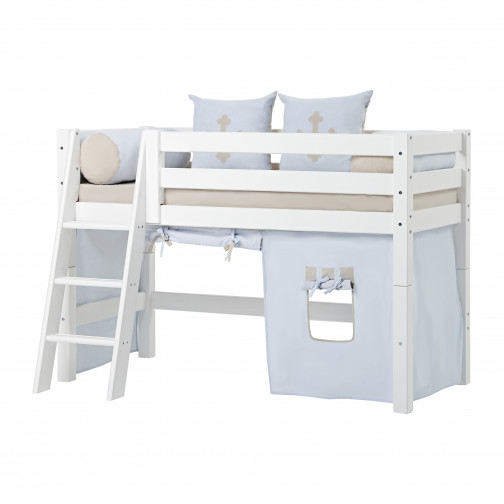 Échelle pour une lit mezzanine haut de gamme, inclinable, blanc