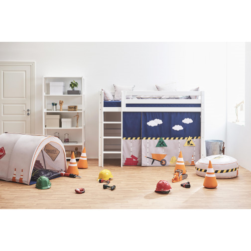 Échelle pour des lits superposés premium, droit, blanc