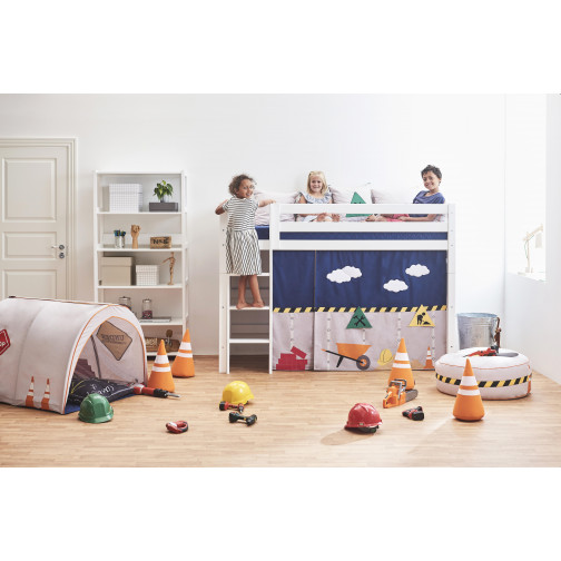 Échelle pour des lits superposés premium, droit, blanc