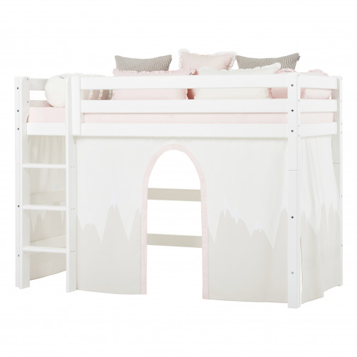 Échelle pour des lits superposés premium, droit, blanc