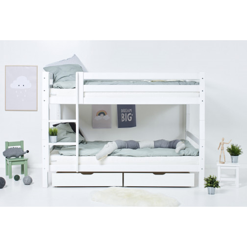 Échelle pour des lits superposés premium, droit, blanc