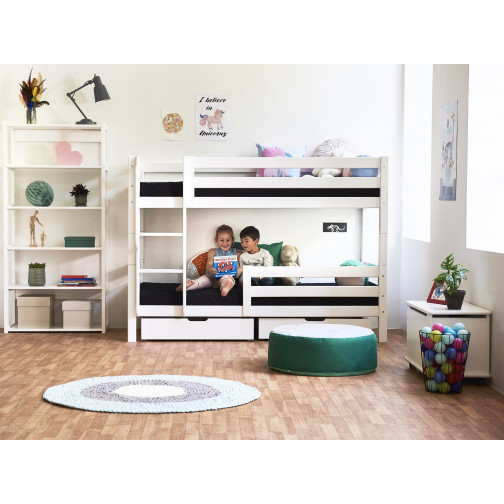 Échelle pour des lits superposés premium, droit, blanc