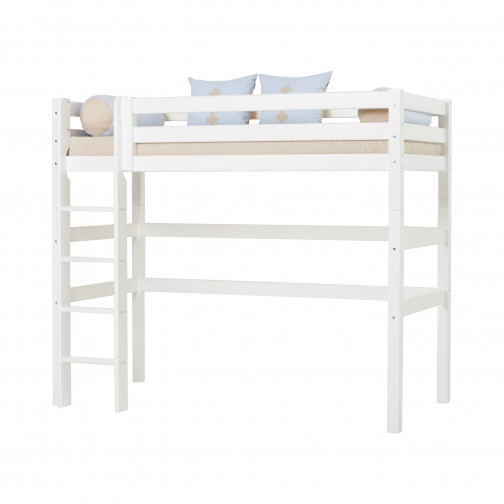 Échelle pour dormeur haute premium, droite, blanc