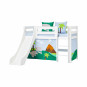 Glisser pour une lit mezzanine haut de gamme, toutes tailles, blanc