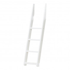 Échelle inclinée pour lits superposés familiaux - blanc