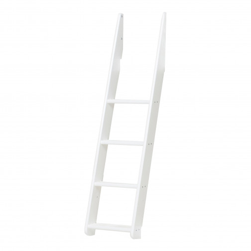 Échelle inclinée pour lits superposés familiaux - blanc