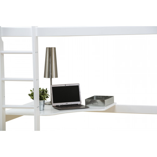 Coin-tabletop pour dormeur haut et élevé, blanc