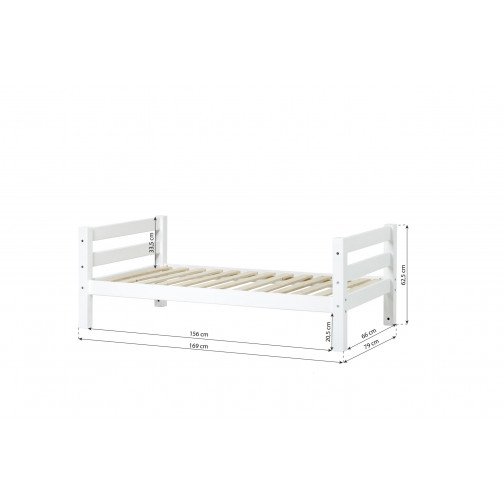 Lit Junior Premium, 70x160cm, Blanc
