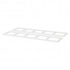 Set d'étage avec des côtés de l'étagère, 2, blanc