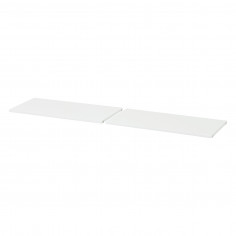 Ensemble de rangement avec 2 étagères, 80 cm, blanc