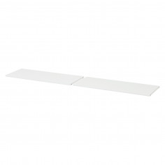 Ensemble de rangement avec 2 étagères, 100 cm, blanc