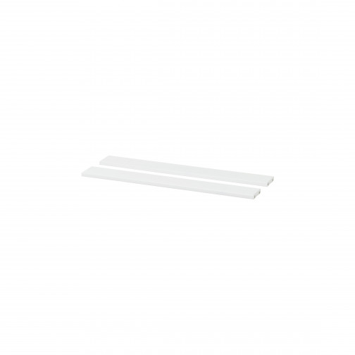 Ensemble de rangement avec 2 supports croisés, 80 cm, blanc