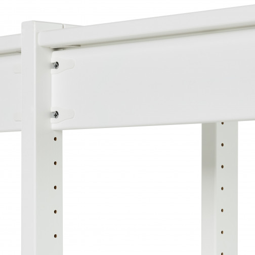 Ensemble de rangement avec 2 supports croisés, 80 cm, blanc