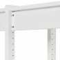 Ensemble de rangement avec 2 supports croisés, 80 cm, blanc