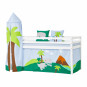 Tour pour un lit mezzanine haut dans toutes les tailles, Dinosaure