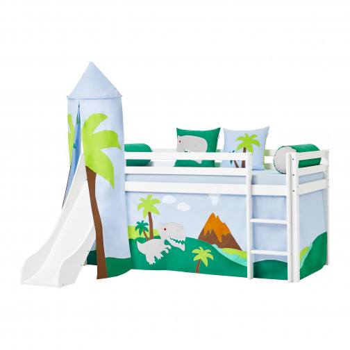 Tour pour un lit mezzanine haut dans toutes les tailles, Dinosaure