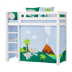 Rideau pour le grand lit hauteur 70x160 cm, dinosaure