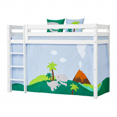 Rideau pour le grand lit 90x200 cm, dinosaure