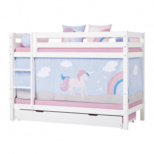 Rideau pour une demi-haute et des lits superposés 90x200 cm, Licorne