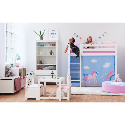 Rideau pour le grand lit hauteur 70x160 cm, Licorne