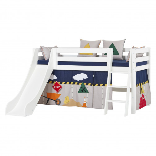 Rideau pour une demi-haute et des lits superposés 90x200 cm, construction