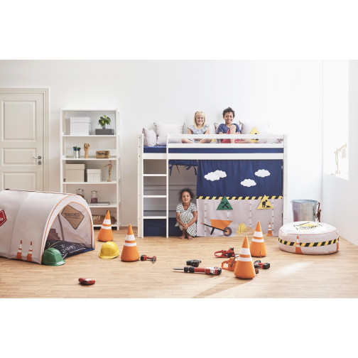 Rideau pour le lit haut haut 90x200 cm, construction