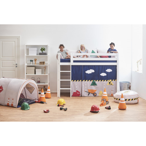 Rideau pour le lit haut haut 90x200 cm, construction