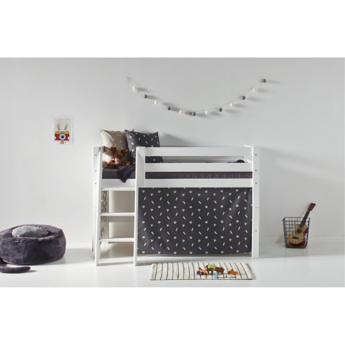 Rideau Animaux granit gris pour un Lit mezzanine  70x160 cm