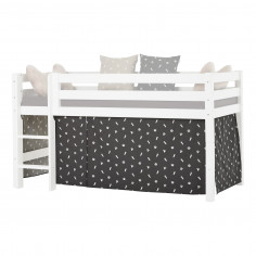 Rideau Animaux granit gris pour un Lit mezzanine  90x200 cm