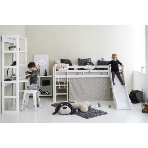 Rideau Animaux Argent Cloud pour un Lit mezzanine  90x200 cm